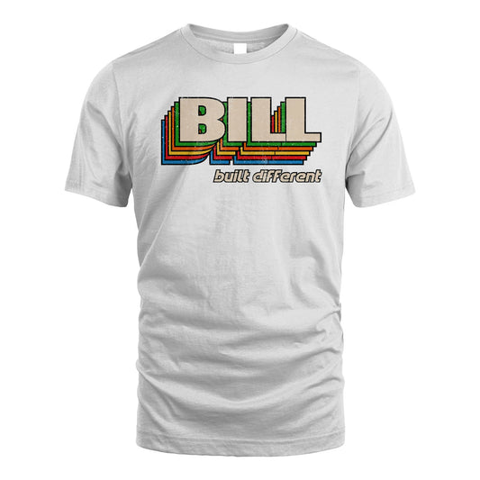 Your Name Built Different Retro Shirt BILL M1-26