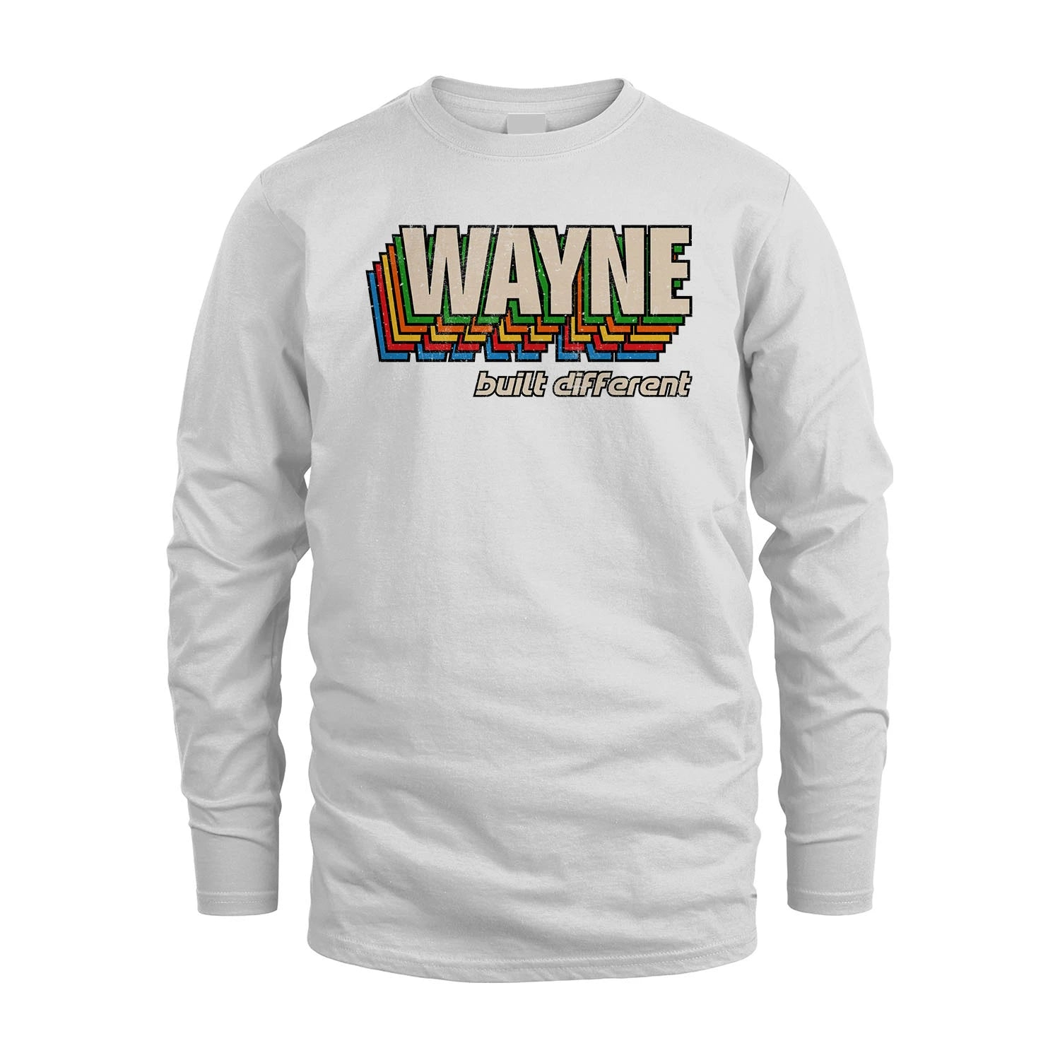 Your Name Built Different Retro Shirt WAYNE M1-26