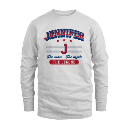 The Man The Myth The Legend With Your Name Shirt JENNIFER M1-35