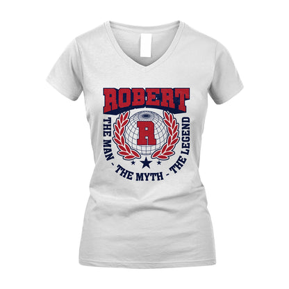 The Man The Myth The Legend Logo Shirt ROBERT M1-30