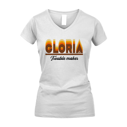 Your Name Trouble Maker Funny Shirt GLORIA M1-34