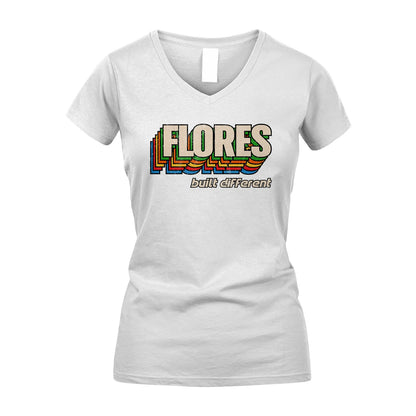 Your Name Built Different Retro Shirt FLORES M1-26