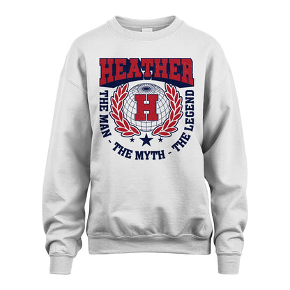 The Man The Myth The Legend Logo Shirt HEATHER M1-30