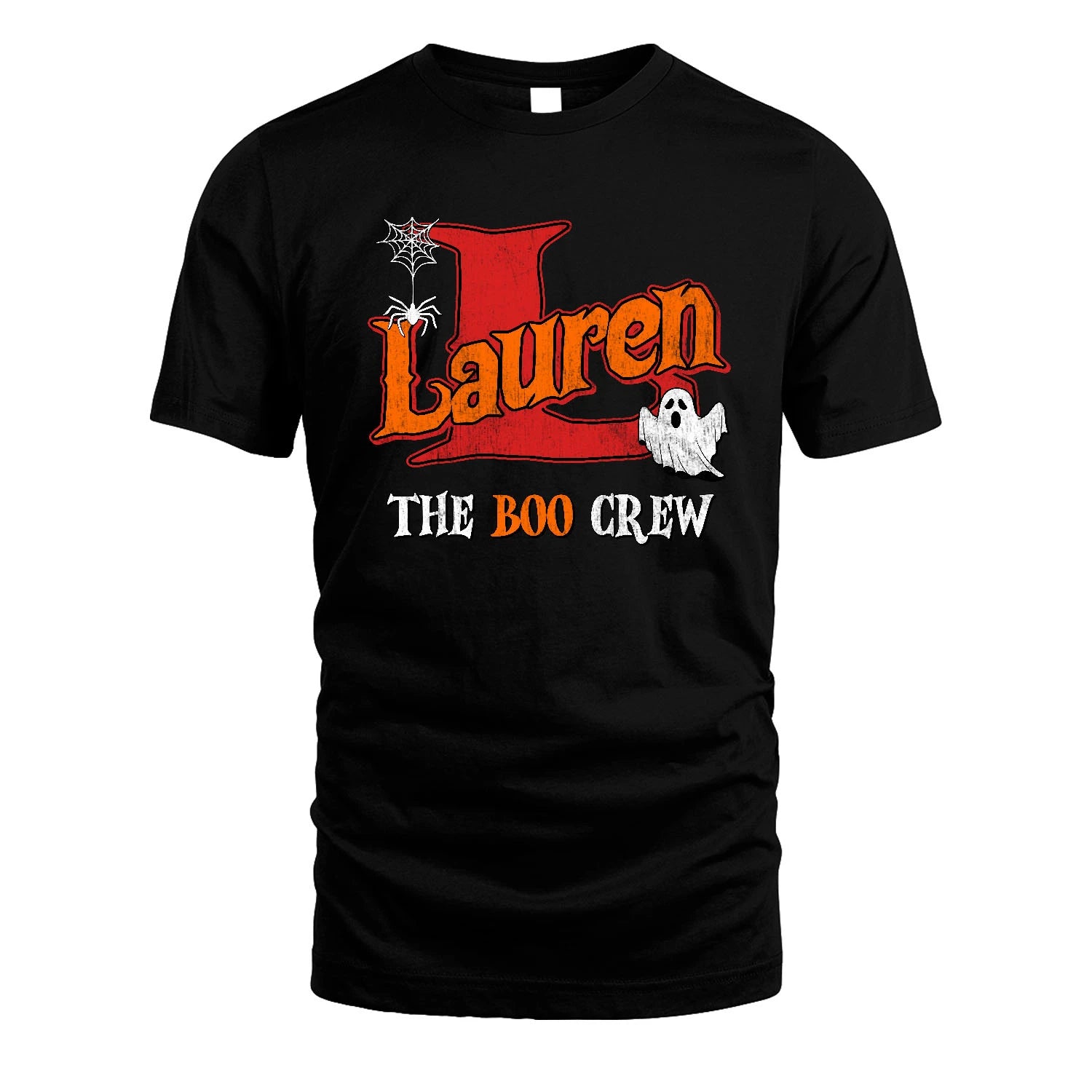 The Boo Crew Halloween Custom Name Shirt LAUREN M1-22