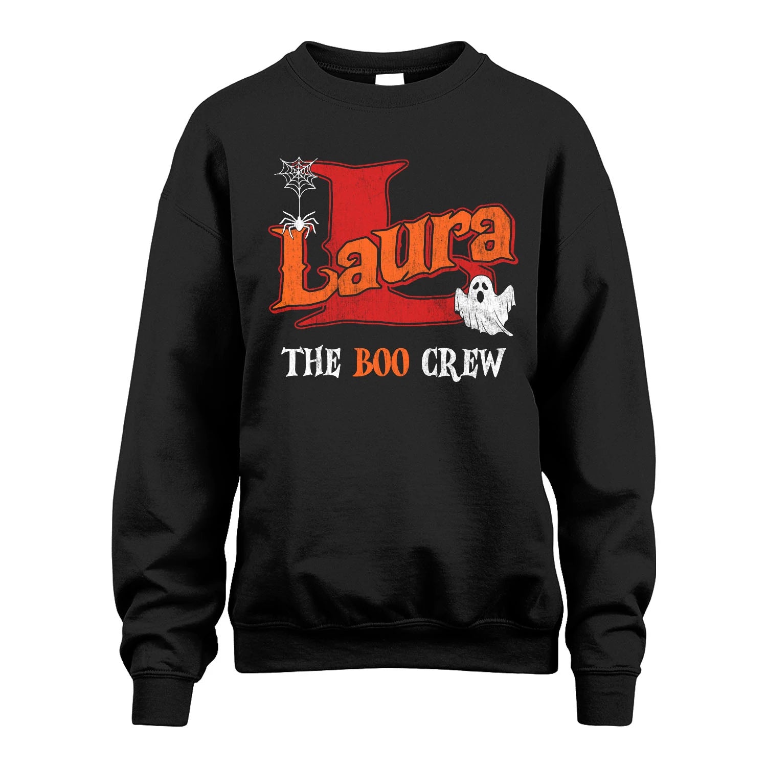 The Boo Crew Halloween Custom Name Shirt LAURA M1-22
