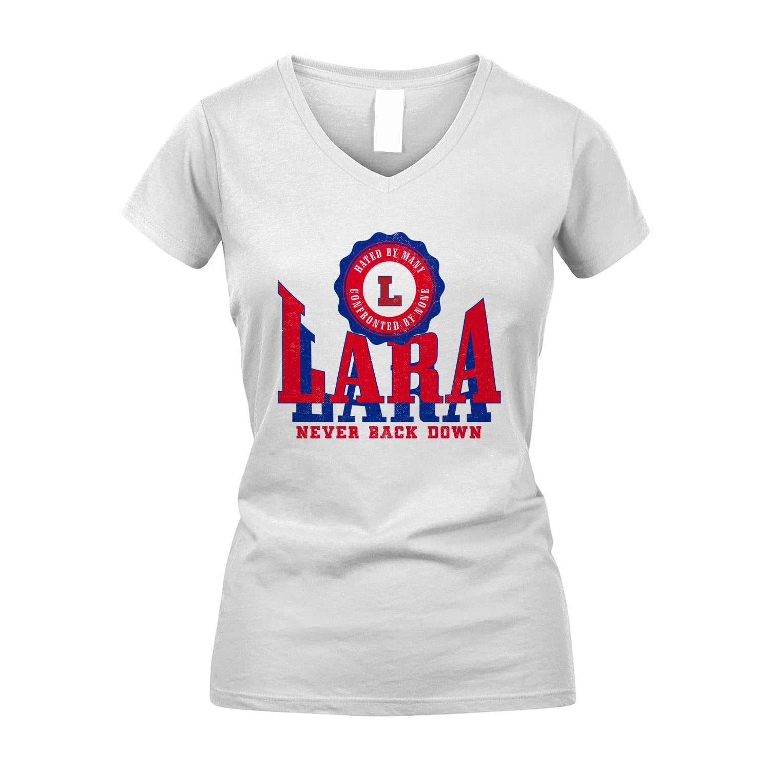 Your Name Never Back Down Shirt LARA M1-33