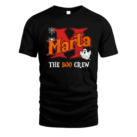 The Boo Crew Halloween Custom Name Shirt MARTA M1-22