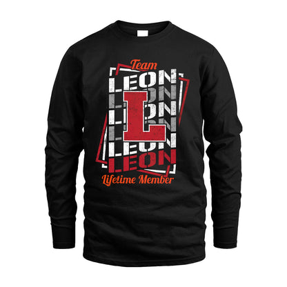 Team Your Name Lifetime Member Sporty Shirt LEON M1-25