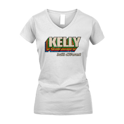 Your Name Built Different Retro Shirt KELLY M1-26