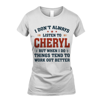I Don't Always Listen To... CHERYL M1-2
