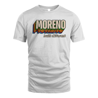 Your Name Built Different Retro Shirt MORENO M1-26