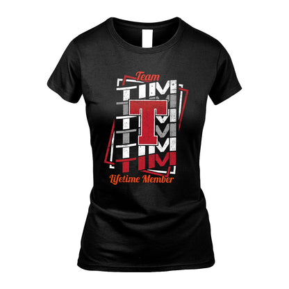 Team Your Name Lifetime Member Sporty Shirt TIM M1-25