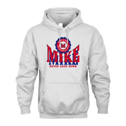 Your Name Never Back Down Shirt MIKE M1-33