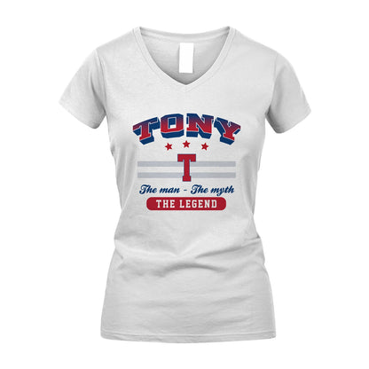 The Man The Myth The Legend With Your Name Shirt TONY M1-35