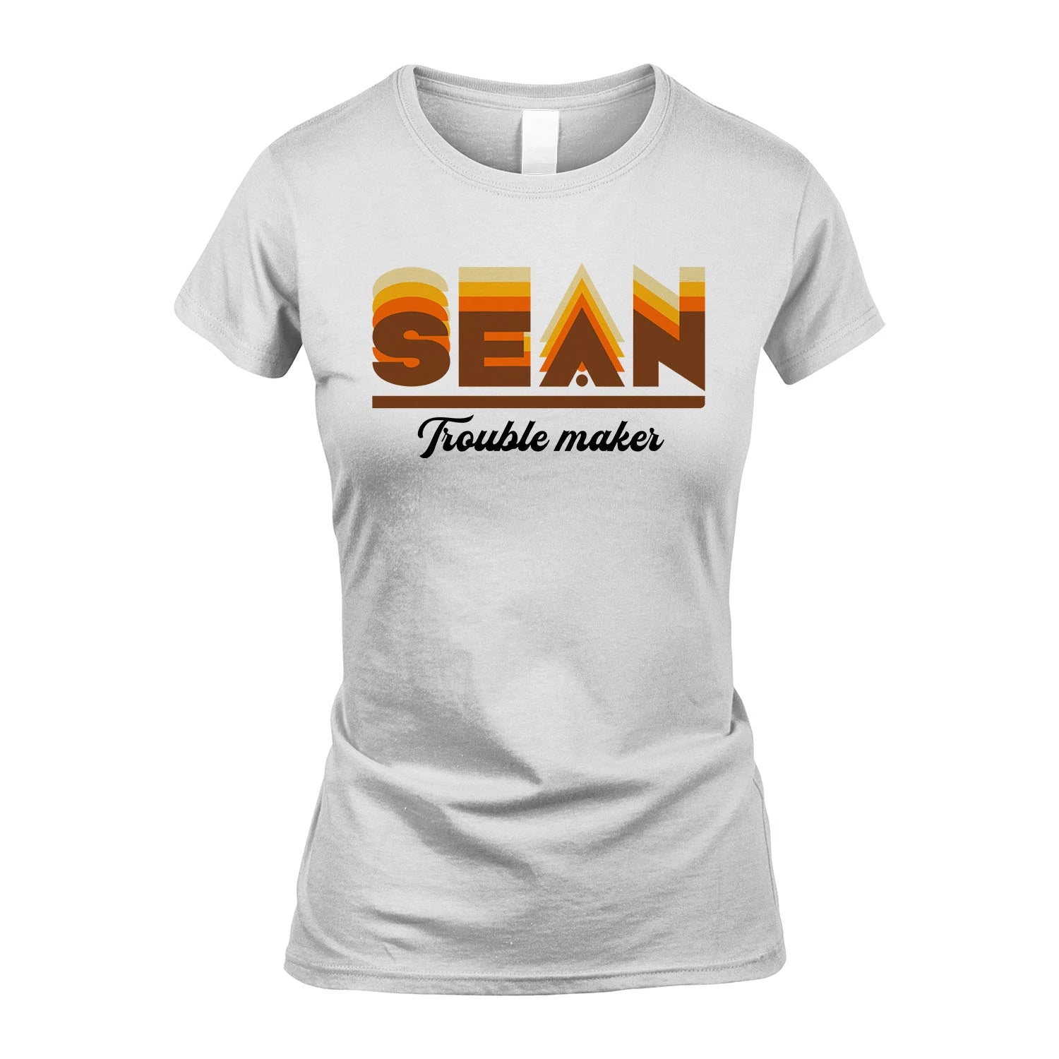 Your Name Trouble Maker Funny Shirt SEAN M1-34