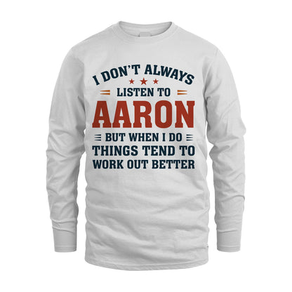 I Don't Always Listen To... AARON M1-2