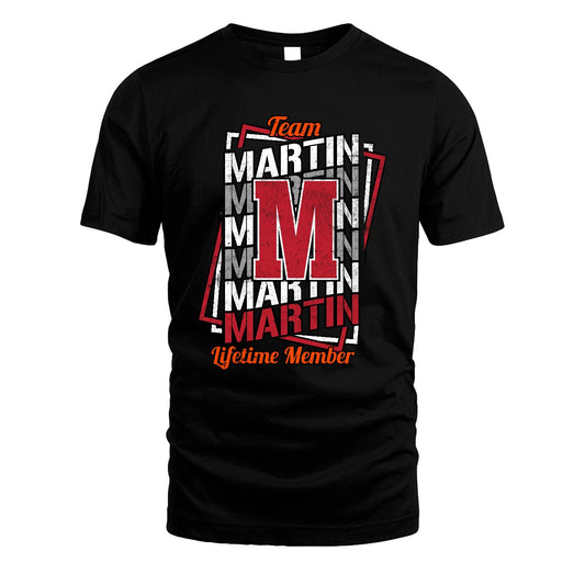 Team Your Name Lifetime Member Sporty Shirt MARTIN M1-25