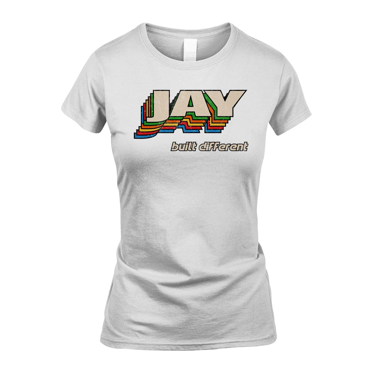 Your Name Built Different Retro Shirt JAY M1-26