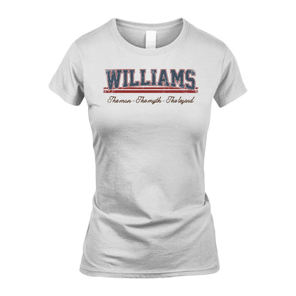 The Man The Myth The Legend Vintage Shirt WILLIAMS M1-6