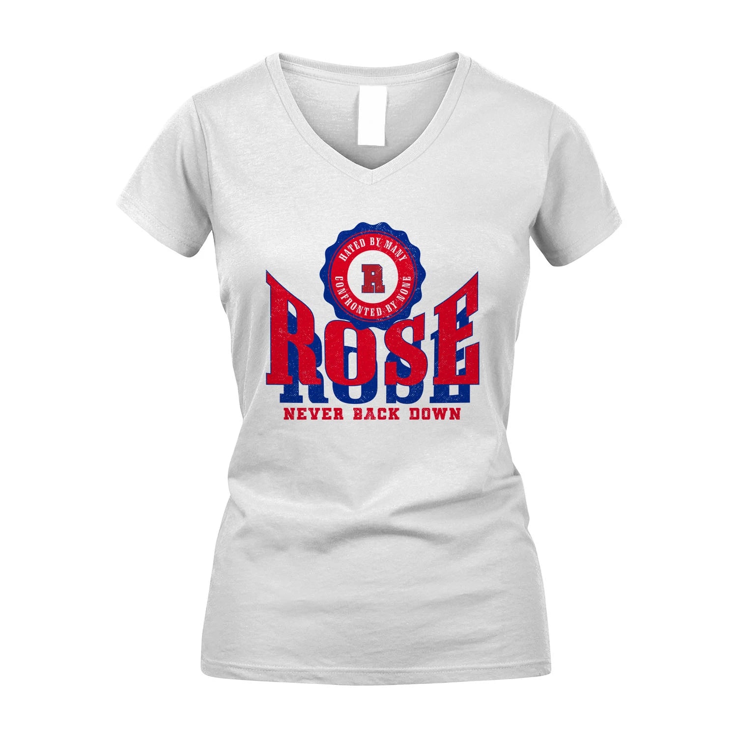 Your Name Never Back Down Shirt ROSE M1-33