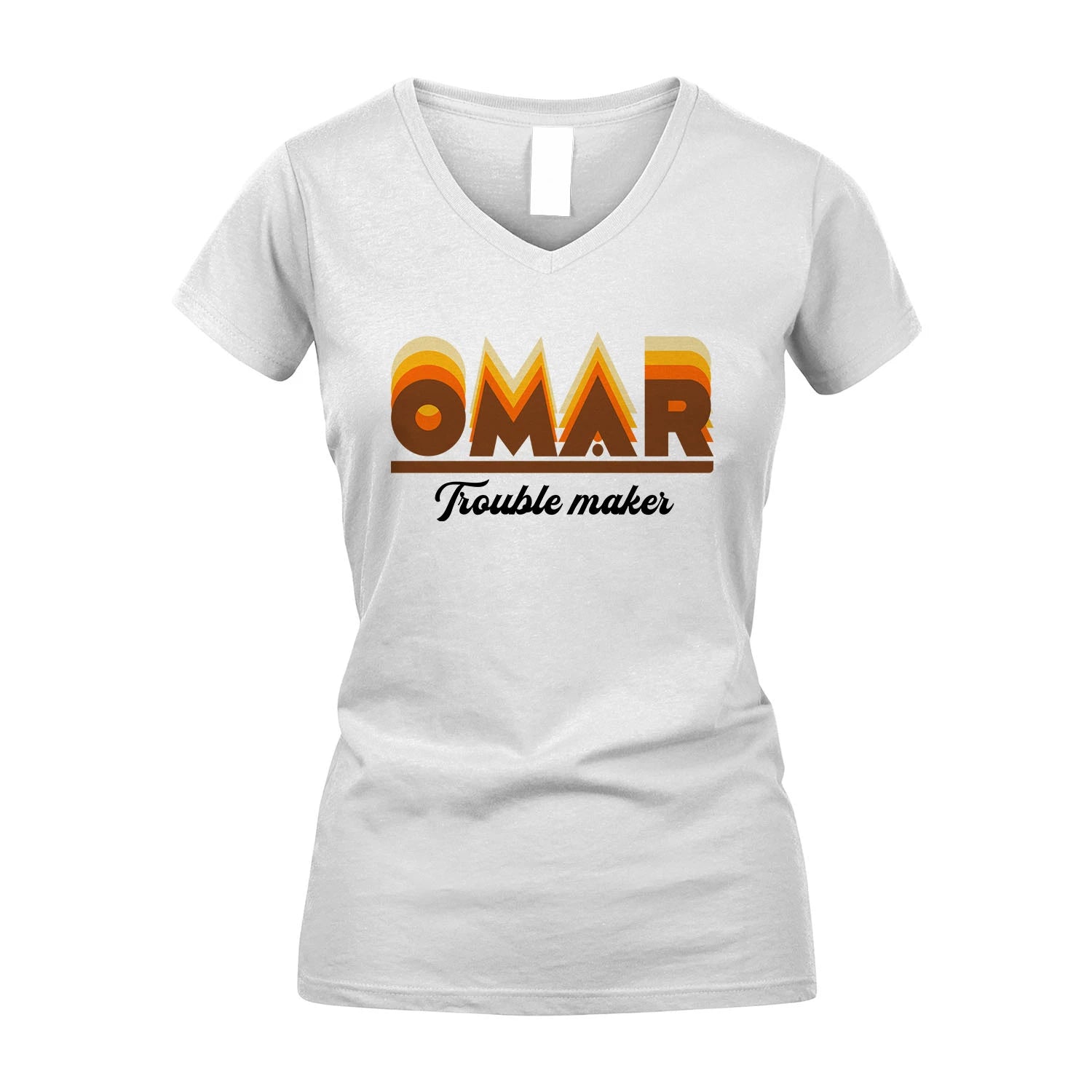 Your Name Trouble Maker Funny Shirt OMAR M1-34