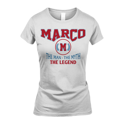 The Man The Myth The Legend Jet Style Shirt MARCO M1-9