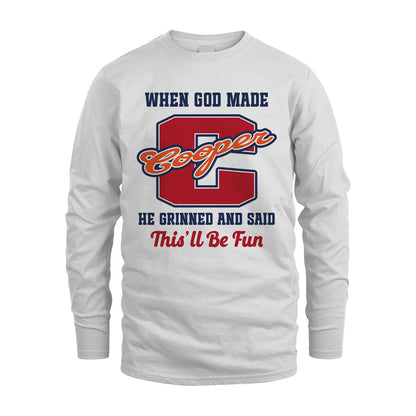 God Made Your Name Custom Shirt COOPER M1-16