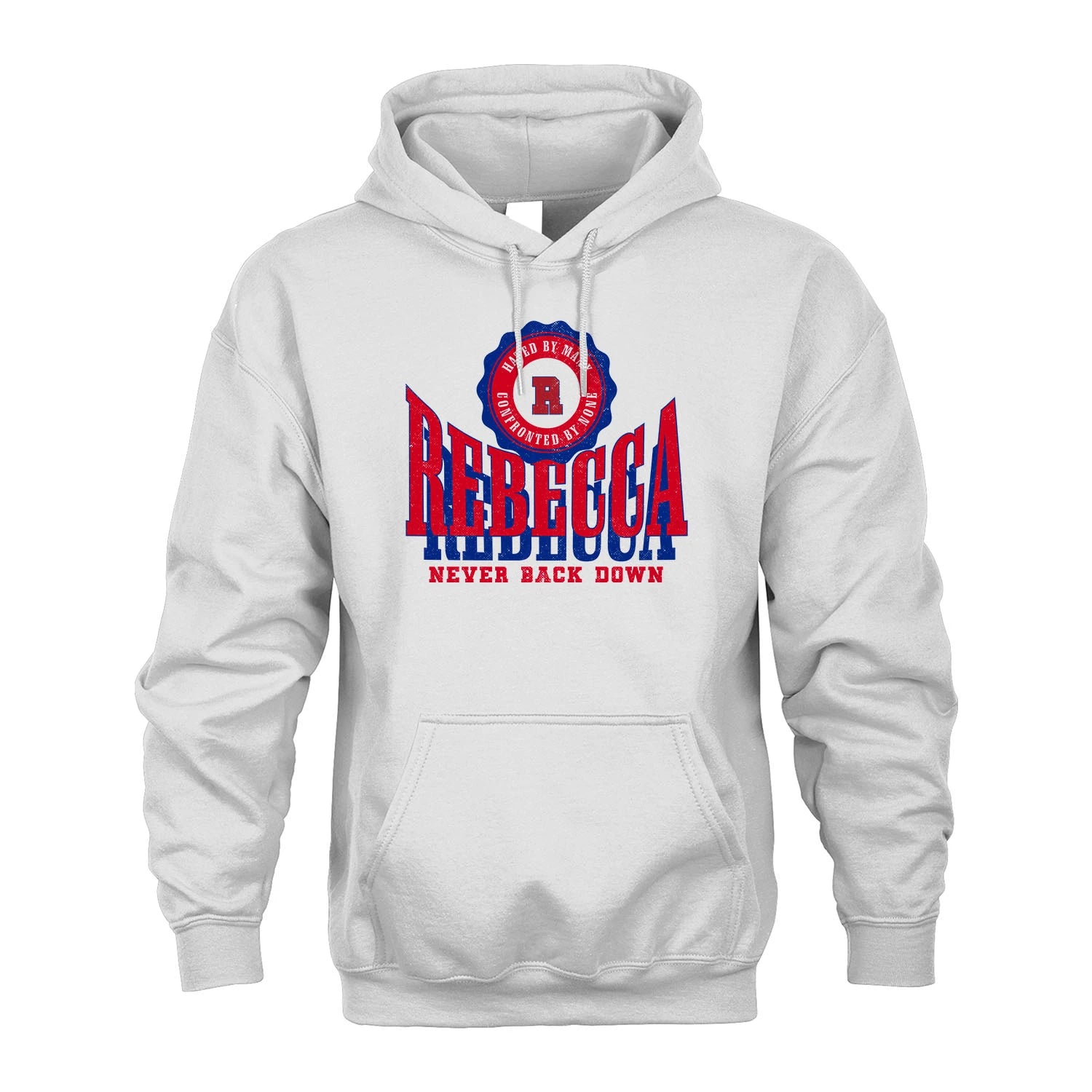 Your Name Never Back Down Shirt REBECCA M1-33
