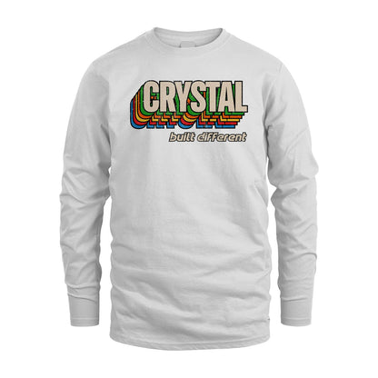 Your Name Built Different Retro Shirt CRYSTAL M1-26