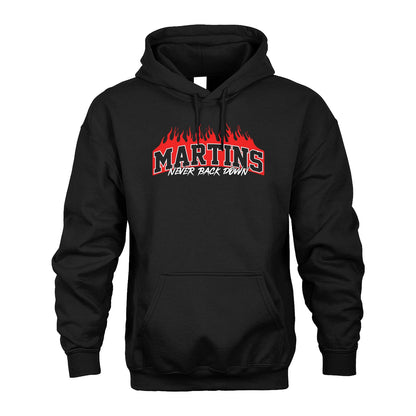 Never Back Down Your Name With Fire Shirt MARTINS M1-37