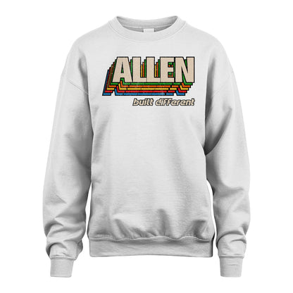 Your Name Built Different Retro Shirt ALLEN M1-26