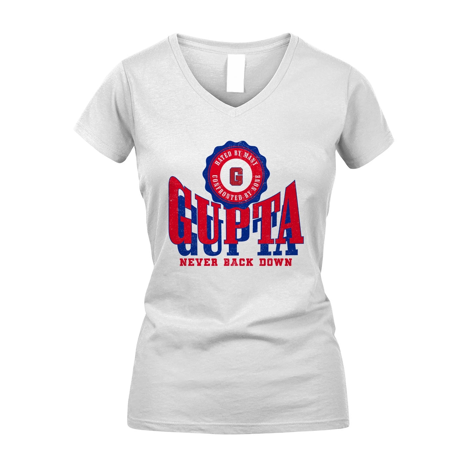 Your Name Never Back Down Shirt GUPTA M1-33