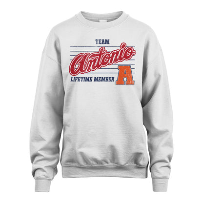 Team Your Name Lifetime Member Vintage Shirt ANTONIO M1-24