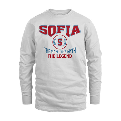 The Man The Myth The Legend Jet Style Shirt SOFIA M1-9