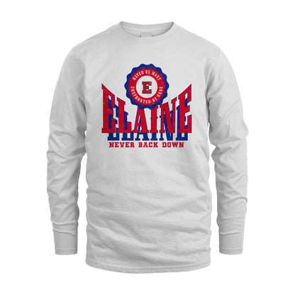 Your Name Never Back Down Shirt ELAINE M1-33