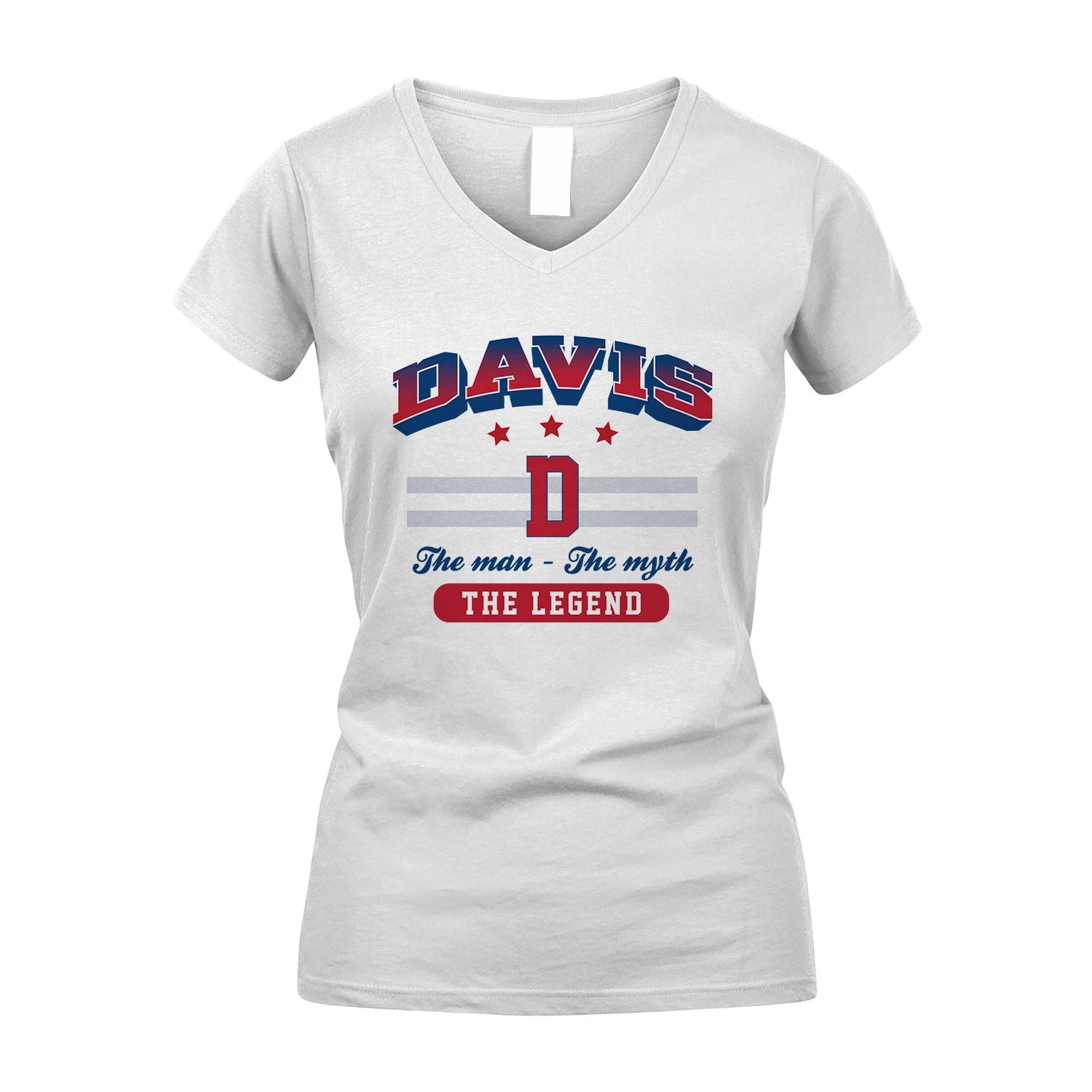 The Man The Myth The Legend With Your Name Shirt DAVIS M1-35