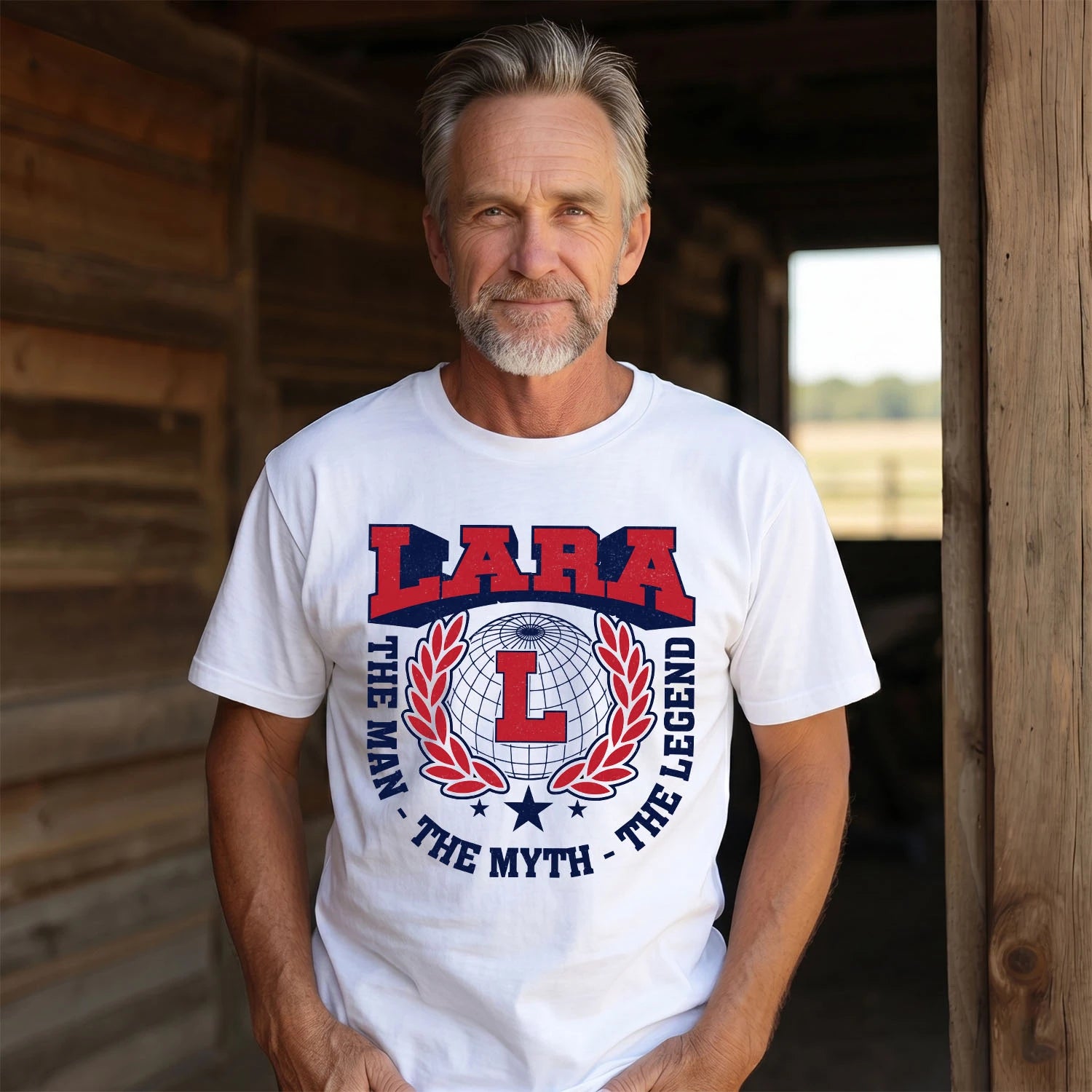 The Man The Myth The Legend Logo Shirt LARA M1-30