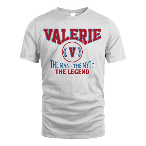 The Man The Myth The Legend Jet Style Shirt VALERIE M1-9