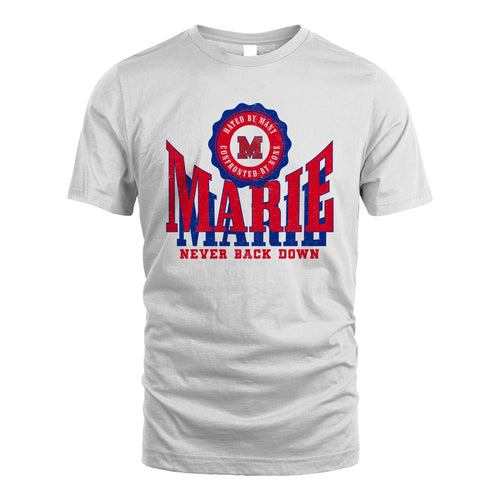 Your Name Never Back Down Shirt MARIE M1-33