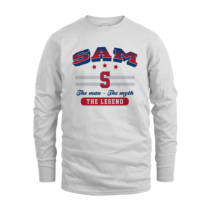 The Man The Myth The Legend With Your Name Shirt SAM M1-35