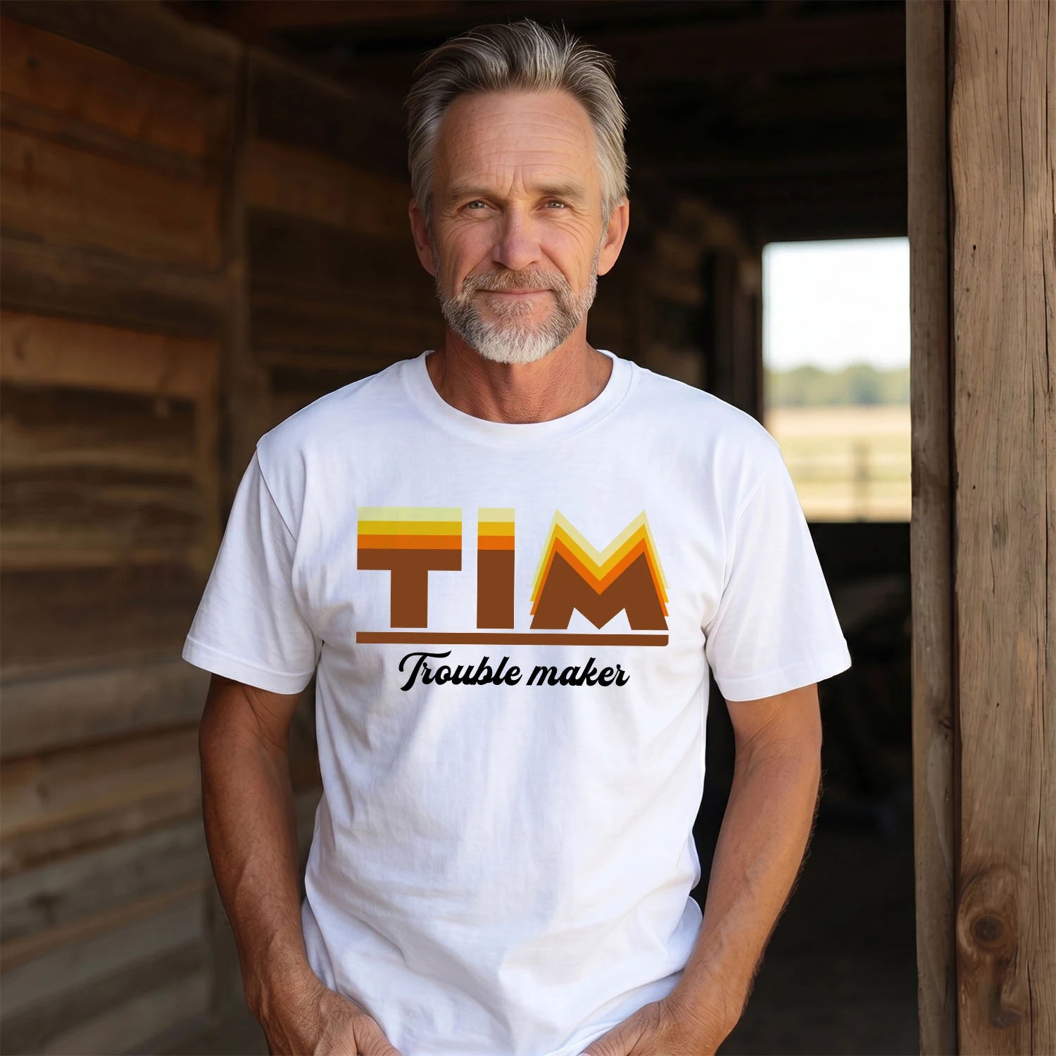 Your Name Trouble Maker Funny Shirt TIM M1-34