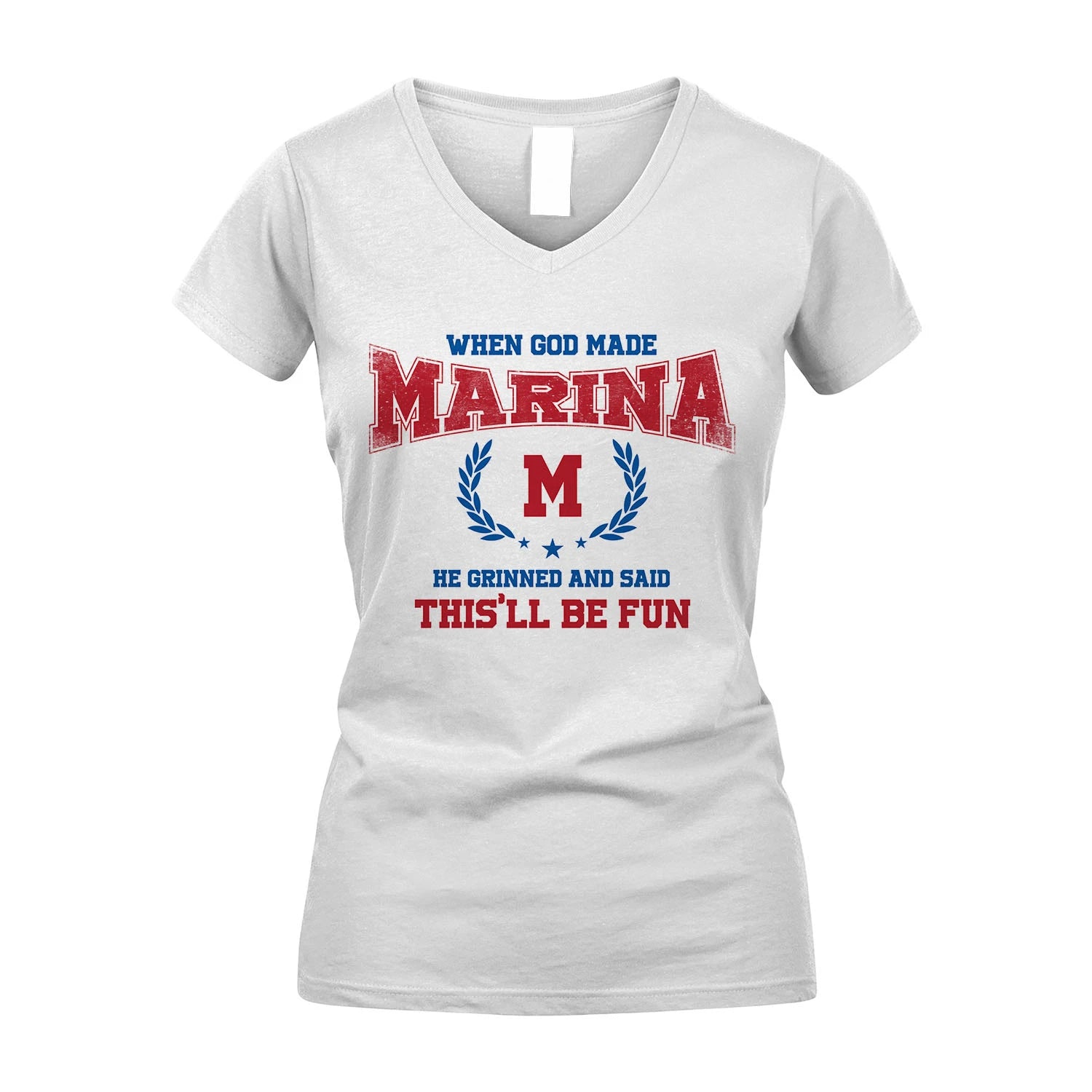 When God Made He Grinned And Said This'll Be Fun Shirt MARINA M1-12