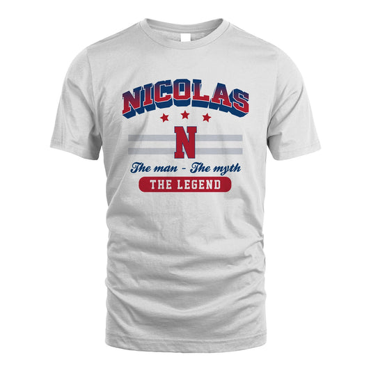The Man The Myth The Legend With Your Name Shirt NICOLAS M1-35
