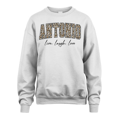 Live Laugh Love Custom Name With Leopard Pattern Shirt ANTONIO M1-13