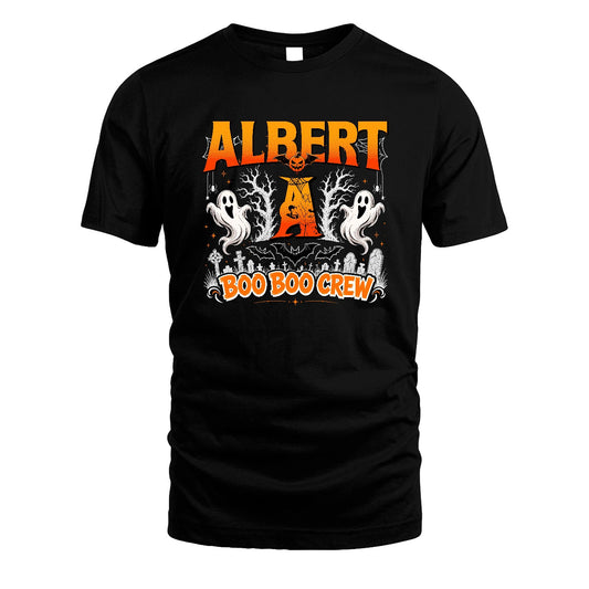 Boo Boo Crew Halloween Custom Name Shirt ALBERT M1-28