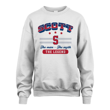 The Man The Myth The Legend With Your Name Shirt SCOTT M1-35