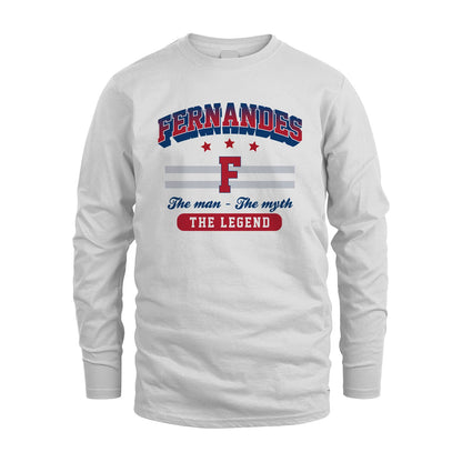 The Man The Myth The Legend With Your Name Shirt FERNANDES M1-35