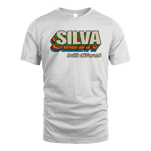 Your Name Built Different Retro Shirt SILVA M1-26