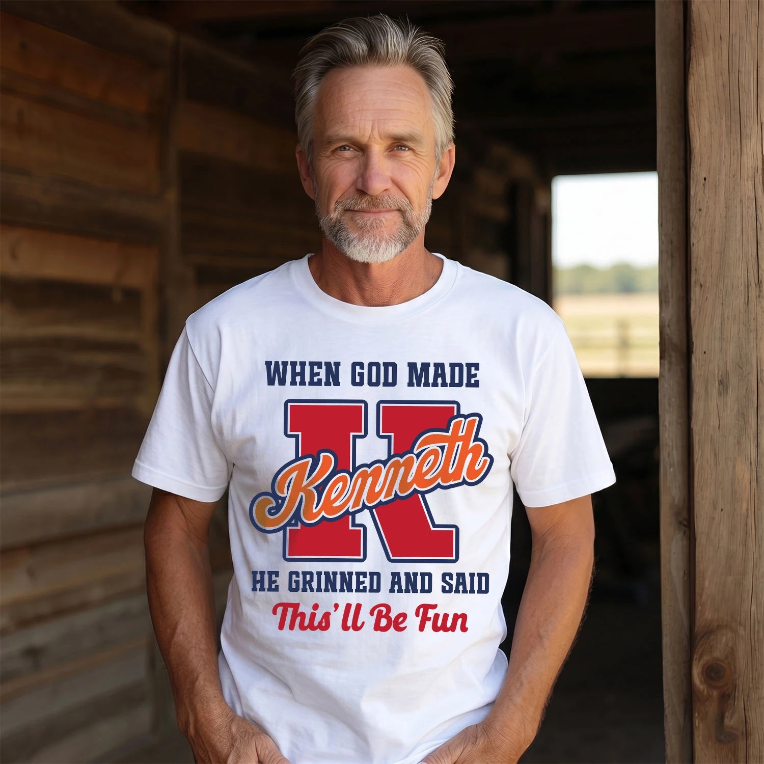 God Made Your Name Custom Shirt KENNETH M1-16