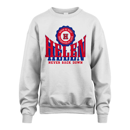 Your Name Never Back Down Shirt HELEN M1-33